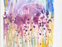 Dragonflies in red flowers