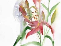 Sculpture_And_Lilies_1