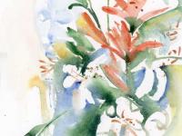 Sculpture_And_Lilies_2