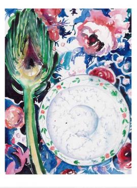 Artichoke and Roses Card